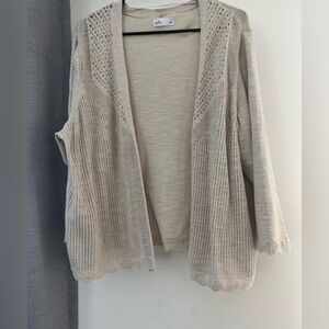 Croft & Barrow. Open Front Cardigan